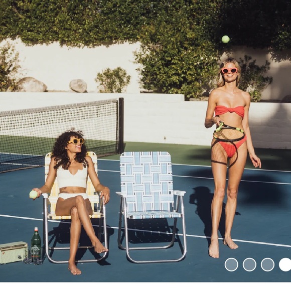 Vintage retro Funboy chairs FUN BOY Retro Lawn Chair - Blue White rare summer - Picture 4 of 4